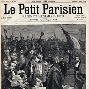 Ceremony in honor of the scientist Louis Pasteur (1822-1895