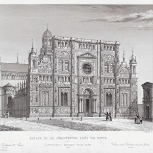 Certosa di Pavia, Italy (engraving)