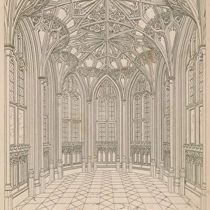 Chantry Chapel in Cloisters, St Stephens Chapel, Westminster Palace (engraving)