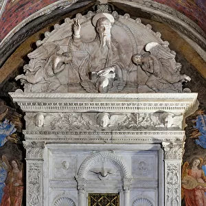Chapel of the miracle of the Sacrament: the tabernacle, 1481-84 (sculpture)