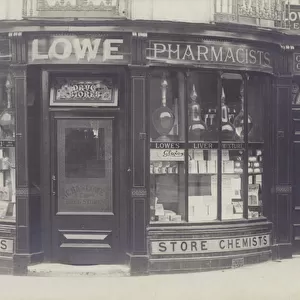 Charles Lowe & Co Drug Store, Surbiton, Surrey (b / w photo)