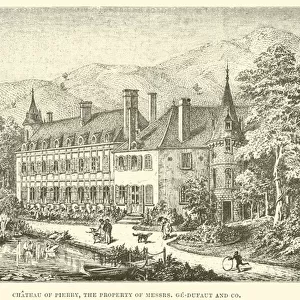 Chateau of Pierry, the Property of Messrs, Ge-Dufaut and Co (engraving)