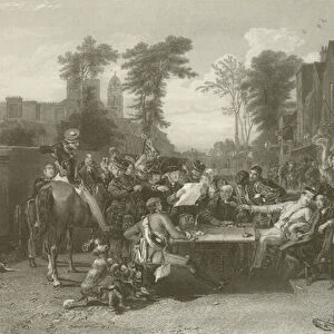 Chelsea Pensioners Reading the Gazette of the Battle of Waterloo (engraving)