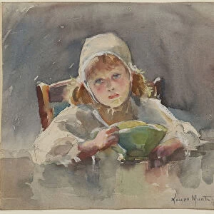 Child with Green Bowl, 1895 (graphite, w / c & gouache on paper)