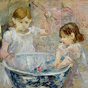 Children at the Basin, 1886 (oil on canvas)