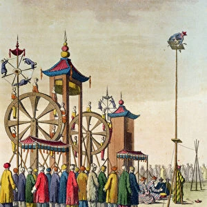 A Chinese circus, illustration from Le Costume Ancien et Moderne