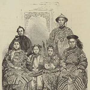 The Chinese Family, in the Exhibition at Albert Gate (engraving)