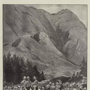 The Chitral Expedition, Storming of the Malakand Pass by the Gordon Highlanders and the Guides (litho)