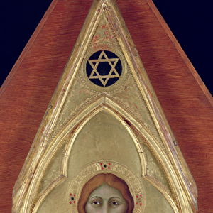 Christ Blessing, c. 1325 (oil on panel)
