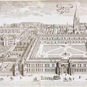 Christ Church College, Oxford, from Oxonia Illustrated