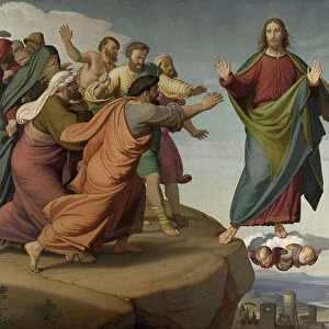 Christ Escapes the Pharisees (oil on canvas)