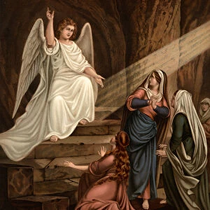 Christ resurrected (colour litho)