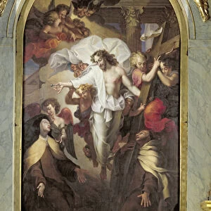 Christ Resurrected between St. Teresa of Avila (1515-82) and St. John of the Cross