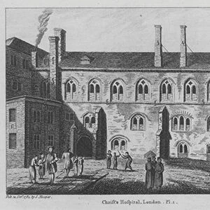 Christs Hospital, London (engraving)