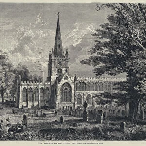 The Church of the Holy Trinity, Stratford-upon-Avon, North Side (engraving)