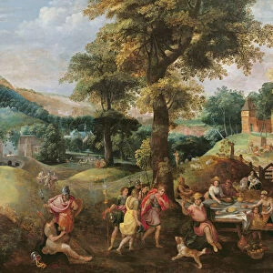 Cincinnatus receiving the deputies of Rome (oil on canvas)