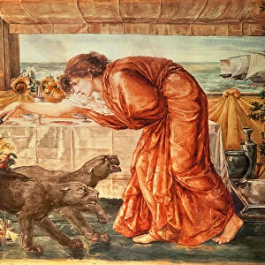 Circe Pouring Poison into a Vase and Awaiting the Arrival of Ulysses, 1863-69 (w / c
