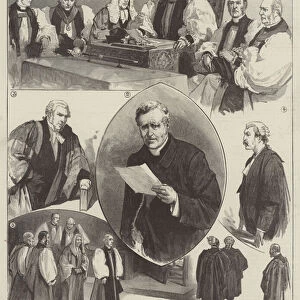 Citation of the Bishop of Lincoln before the Archbishop of Canterbury at Lambeth Palace (engraving)