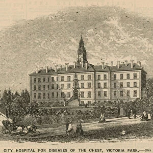City Hospital for Diseases of the Chest, Victoria Park, London (engraving)