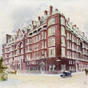 Claridges Hotel In 1898 (colour litho)