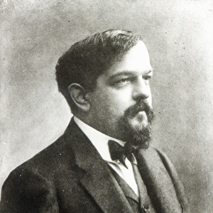 Claude Debussy, c. 1908 (b / w photo)