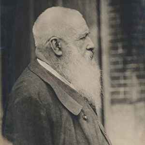 Claude Monet (1841-1926) early 20th century (gelatin silver print) (b / w photo)