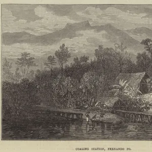 Coaling Station, Fernando Po (engraving)