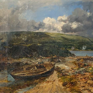 Coast Scene, 19th century (oil on canvas)