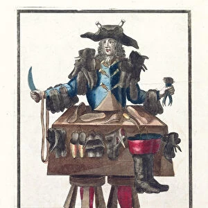 The Cobbler, an allegorical costume design, after an image engraved by one of