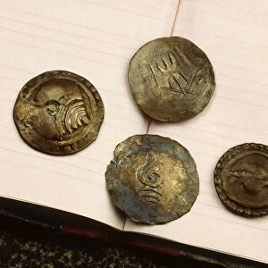 Coins from the Mon Kingdom of Dvaravati, 8th-9th century (metal)