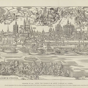Cologne in 1530 (litho)