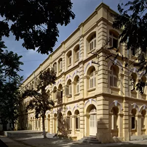 Colonial architecture in Vietnam: Facade of Puginier School