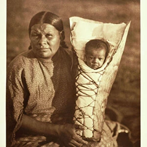 The Comanche Mother, 1907 (sepia photogravure)