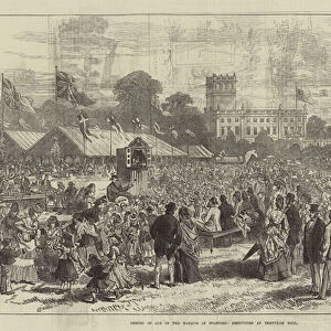 Coming of Age of the Marquis of Stafford, Festivities at Trentham Hall (engraving)