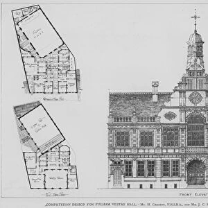 Competition Design for Fulham Vestry Hall (engraving)
