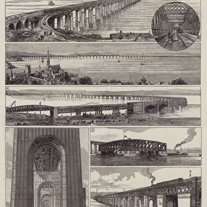 Completion of the New Tay Bridge at Dundee (engraving)