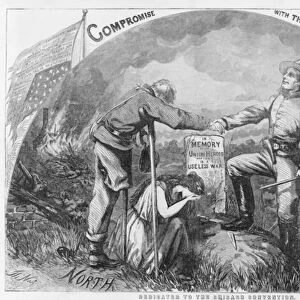 Compromise with the South - Dedicated to the Chicago Convention, 1864 (wood engraving)