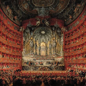 Concert given by Cardinal de La Rochefoucauld at the Argentina Theatre in Rome