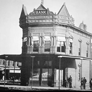 The Condon Bank, Coffeyville, Kansas, 1892 (b / w photo)