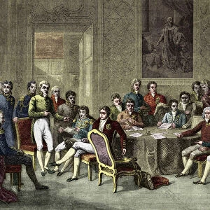 the Congress of Vienna. The Vienna Congress in 1815. Alexander I, Czar; H. R