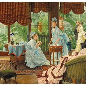In the Conservatory (Rivals) (oil on canvas)