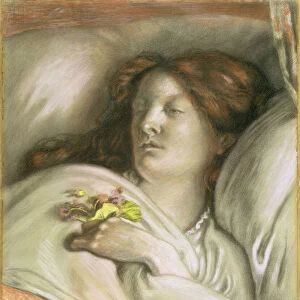 Convalescent (Emma) 1872 (coloured chalks on paper)