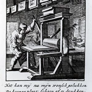 The Copper-plate Engraver, from Iets voor Allen a book of trades by Abraham van St