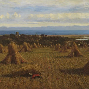 Cornstooks, Berwick Beyond, 1888 (oil on canvas)