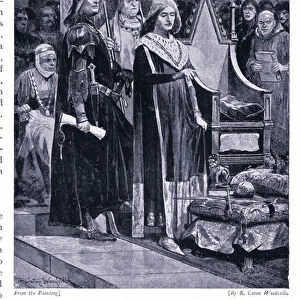 The coronation of Edward III AD1327, 1920s (litho)