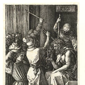 The coronation of thorns, 1512 (Burin engraving on copper)