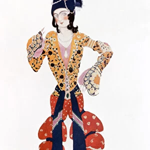 Costume for Nijinsky (1890-1950) in the ballet Scheherazade by Rimsky-Korsakov