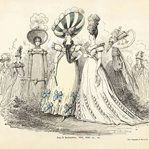 Costumes of the Bourbon Restoration. 1850 (engraving)