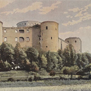 Coucy-le-Chateau, Chateau de Coucy, Vue generales O (colour photo)