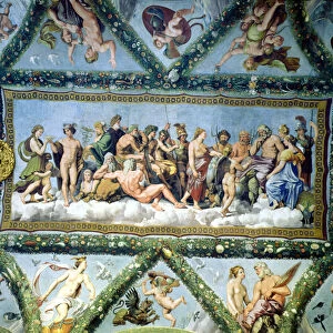 The Council of the Gods, ceiling decoration from the Loggia of Cupid and Psyche